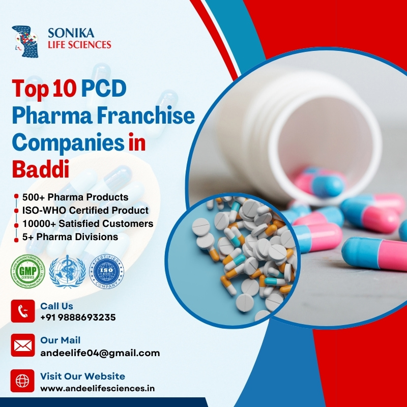 Top 10 PCD Pharma Franchise Companies in Baddi